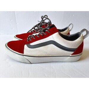 Vans Old Skool OTW Webbing Shoes Men's Size 8 Red White Low Top Sneakers